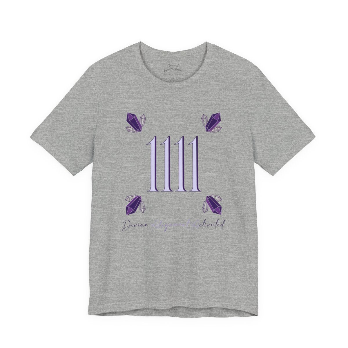 Angel Number 1111 Shirt - Amethyst Align - Athletic Heather
