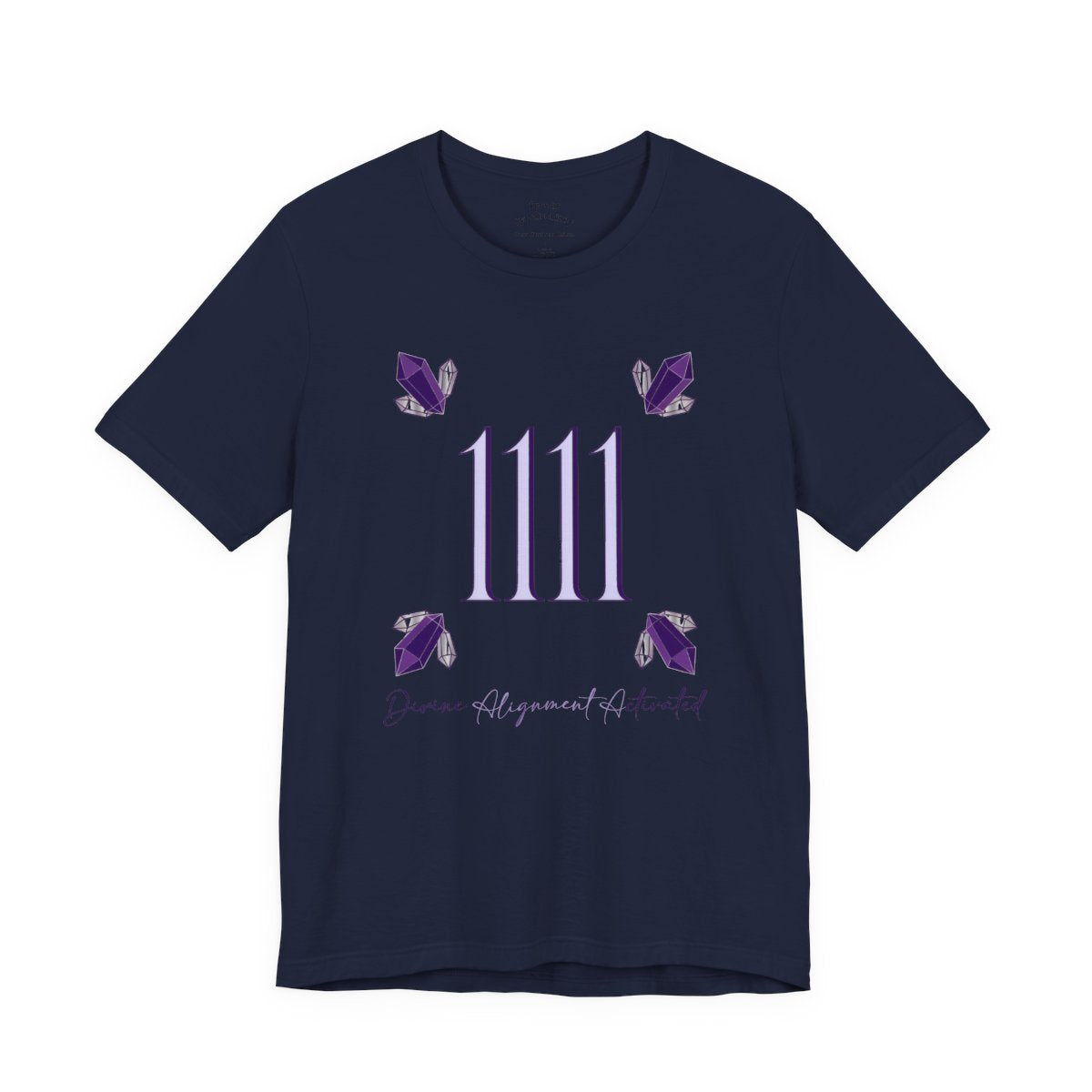 Angel Number 1111 Shirt - Amethyst Align - Navy