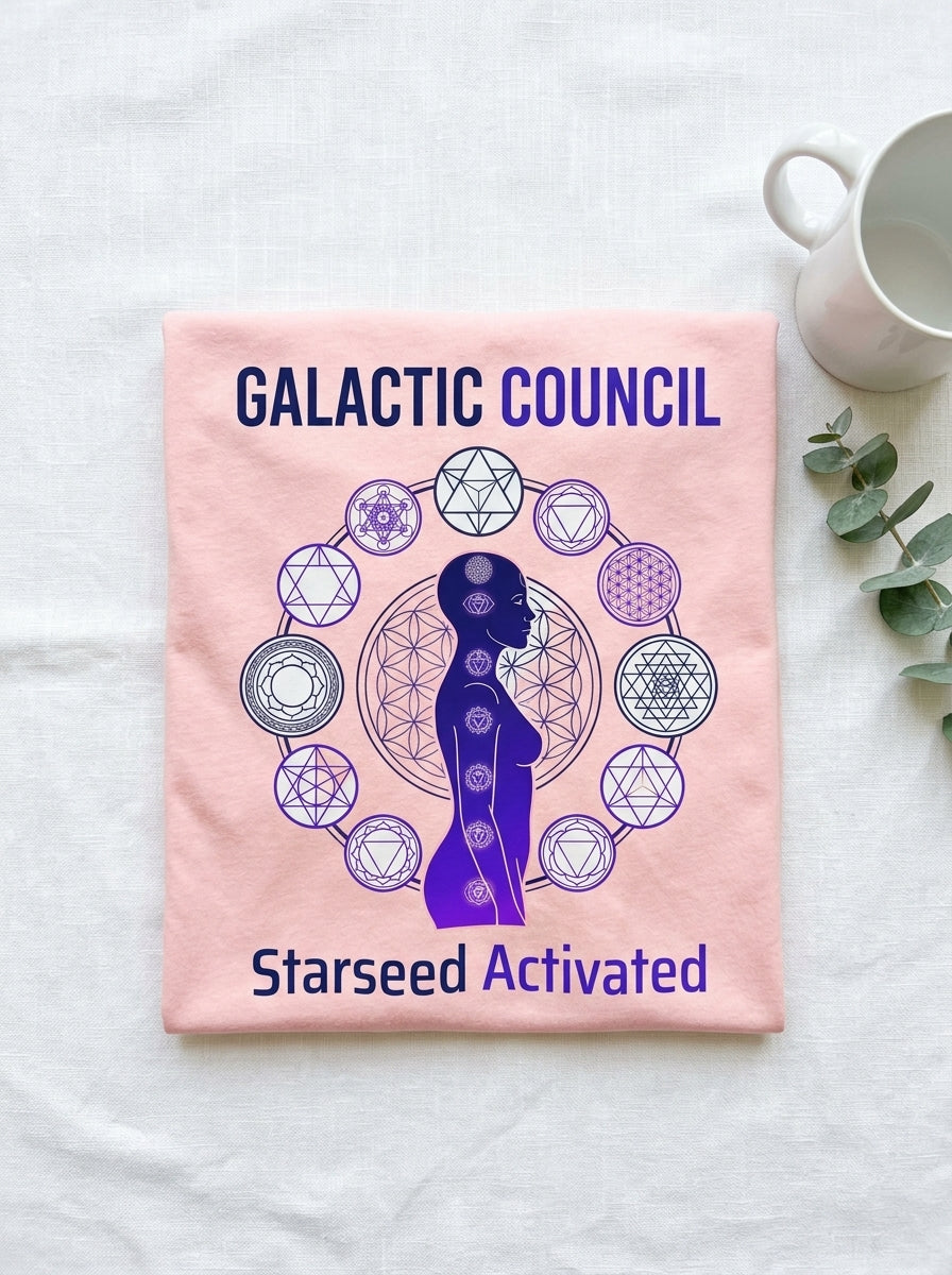 Galactic Council Starseed Activated Shirt - Cosmic Beings Awakening Tee
