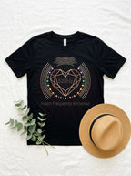 528Hz Heart Frequency Activation Shirt - Energy Healing Chakra Tee