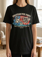 Bipartisan Pool Party 4th of July Funny Political Tee