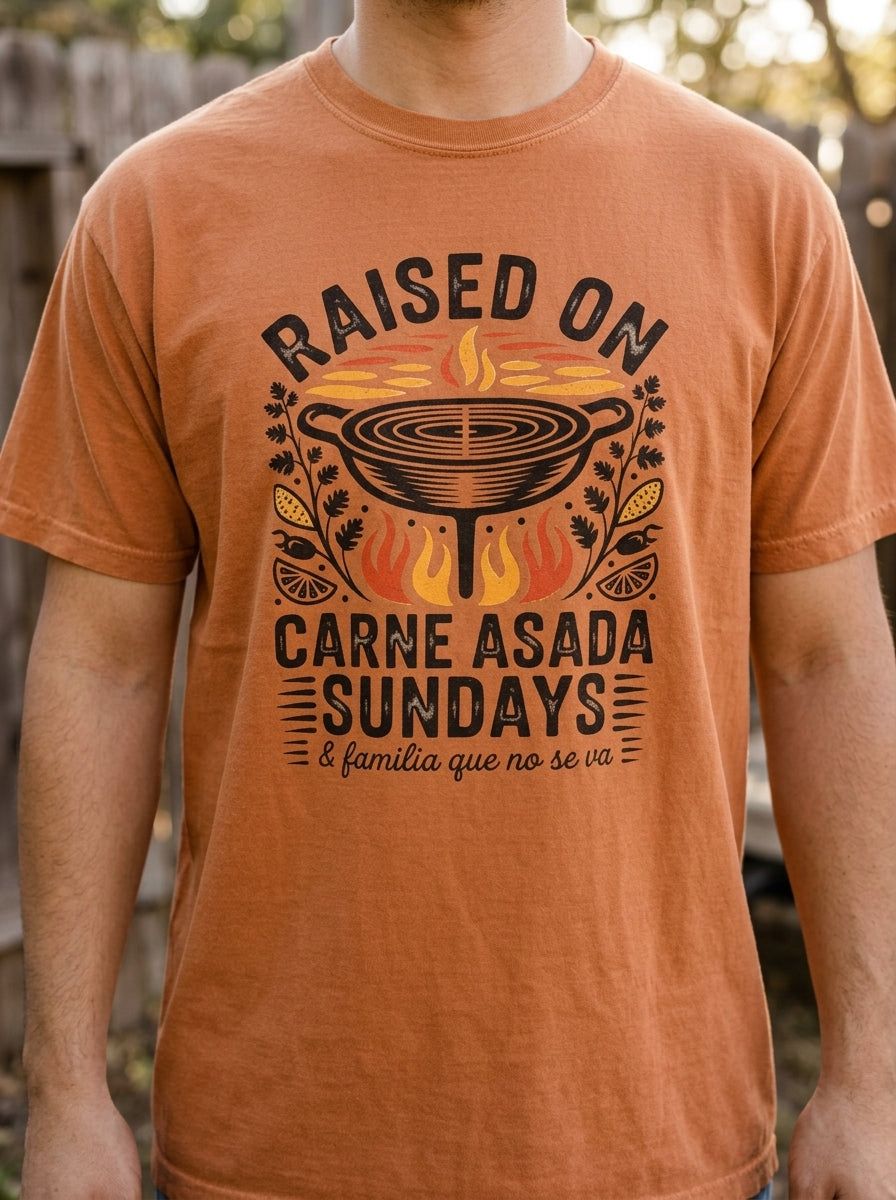 Carne Asada Sundays Shirt - Mexican American Family Heritage Tee Gift