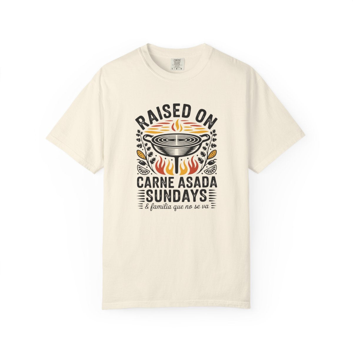 Carne Asada Sundays Shirt - Mexican Amer - Ivory