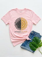 Shadow to Light 2026 Awakening Shirt - Shadow Work Healing Mandala Tee