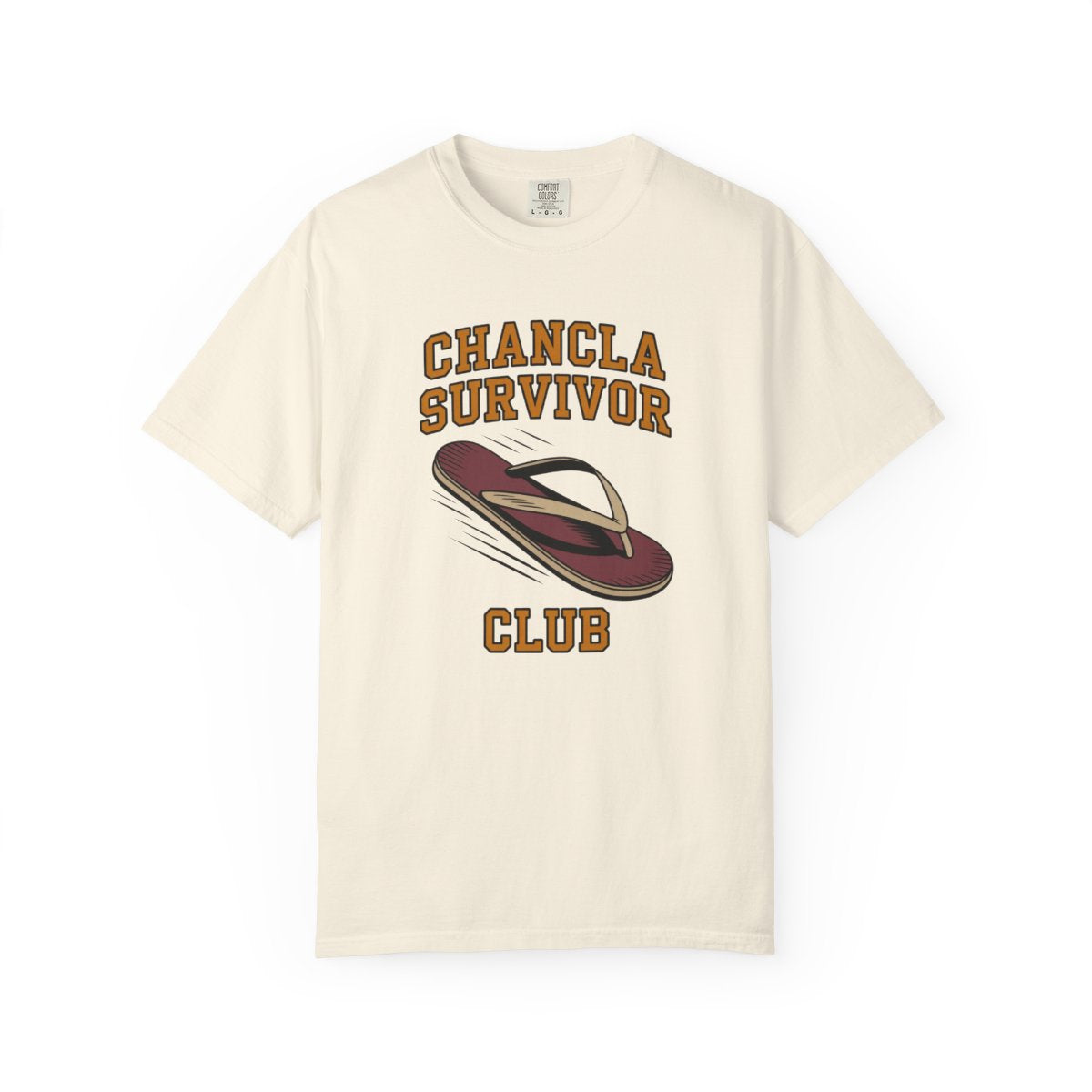 Chancla Survivor Shirt - Mexican Mom Hum - Ivory