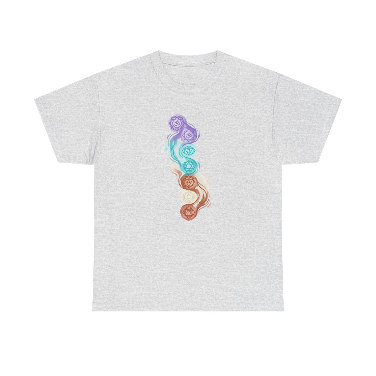 Crown to Root Chakra Flow Shirt - Ground - Ash