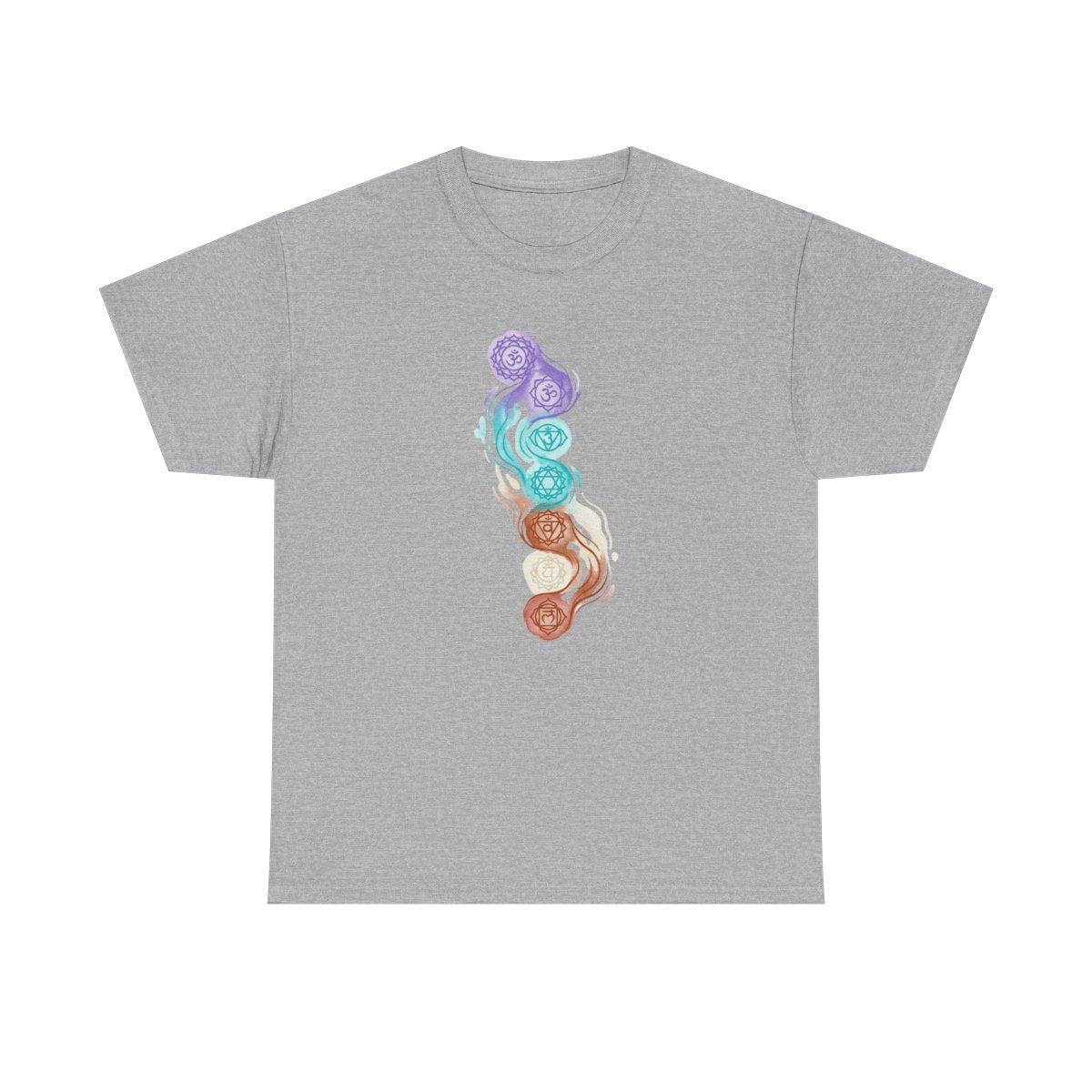 Crown to Root Chakra Flow Shirt - Ground - Sport Grey