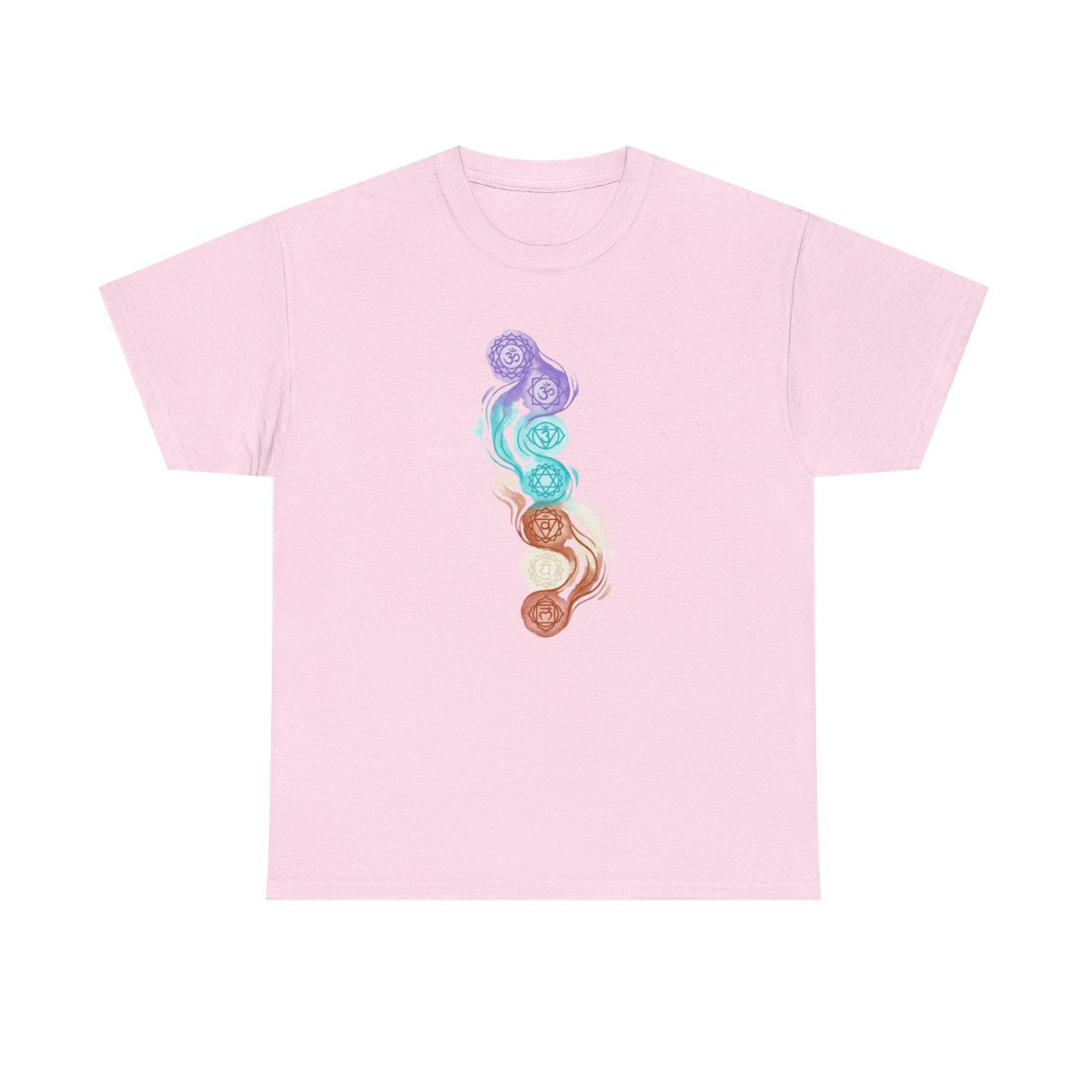 Crown to Root Chakra Flow Shirt - Ground - Light Pink
