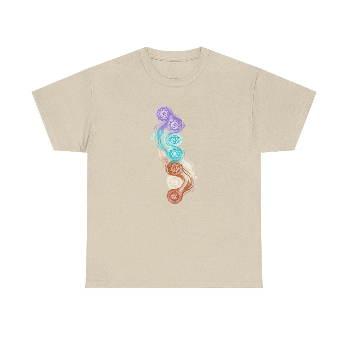 Crown to Root Chakra Flow Shirt - Ground - Sand