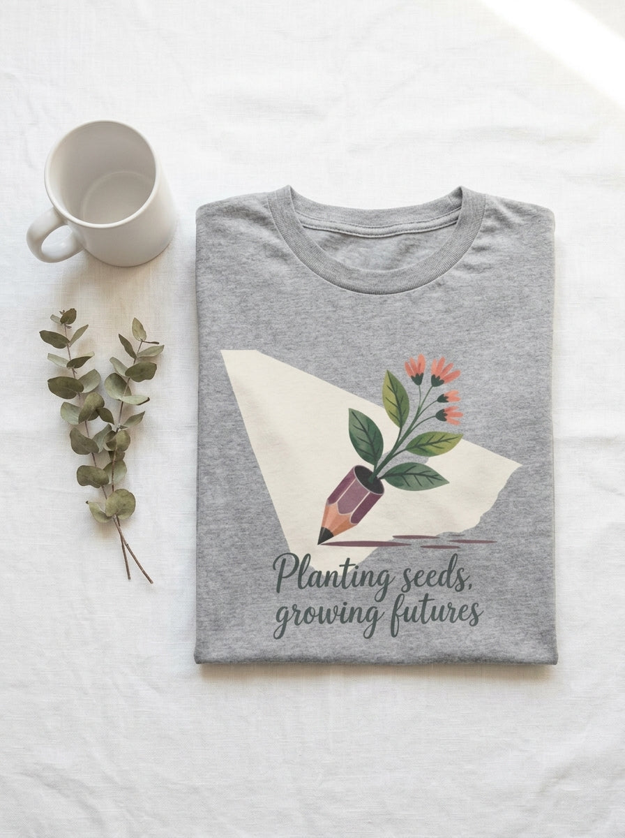 Teacher Inspiration Shirt, Planting Seeds Tee, Motivational Teacher Gift