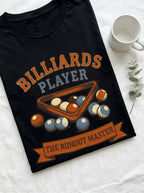 Billiards Player Since Shirt - Vintage Pool Hall Legacy Graphic Tee