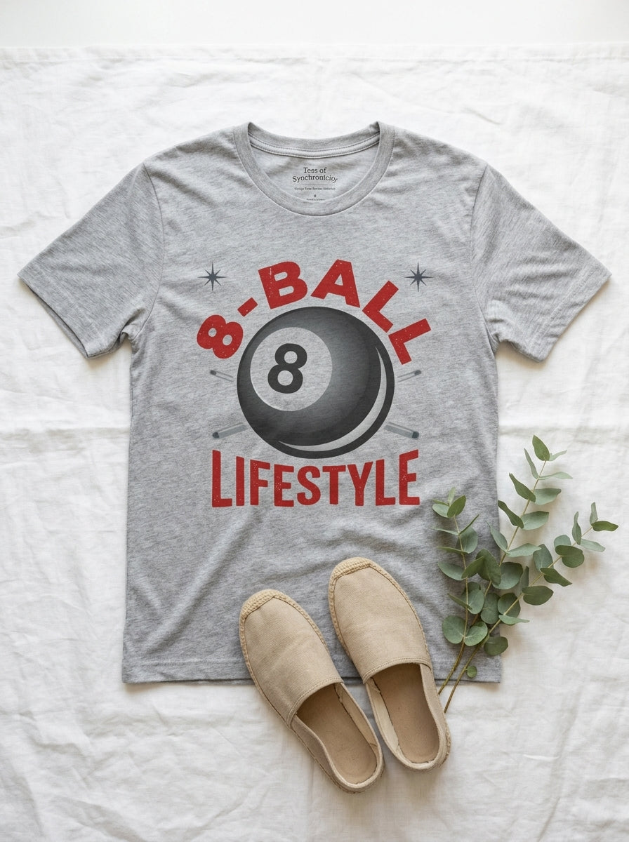 8-Ball Lifestyle Shirt - Billiards Identity Pool Player Graphic Tee
