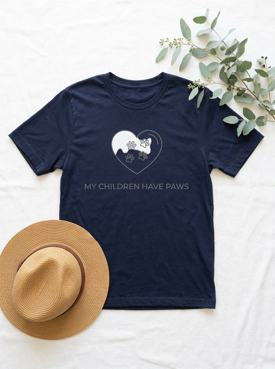 My Children Have Paws Shirt - Dog Parent Tee for Dog Moms and Dads