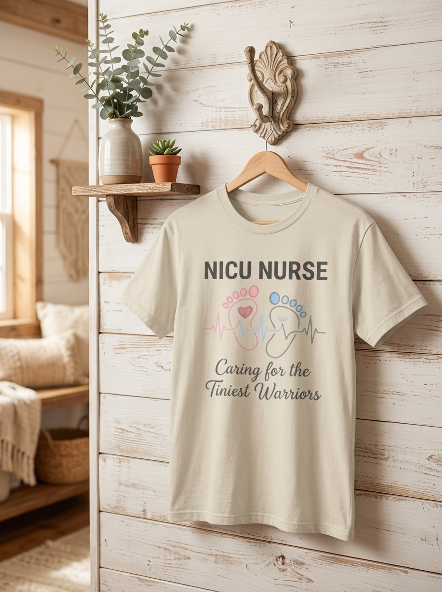 NICU Nurse Shirt - Tiniest Warriors - Neonatal ICU RN Gift Tee