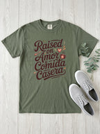 Raised on Amor Shirt - Mexican Family Tee - Heritage Love Design