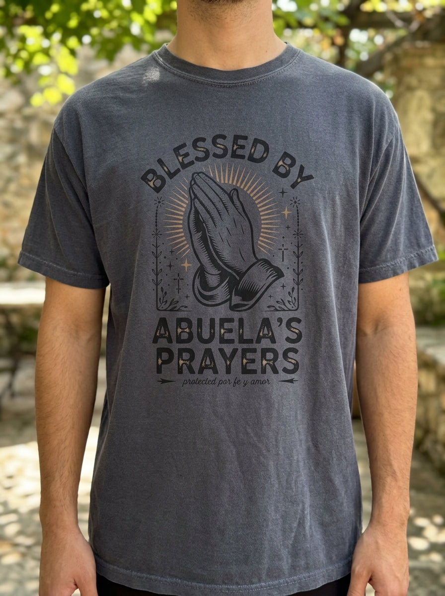 Abuela's Prayers Shirt - Mexican American Grandmother Heritage Gift Tee