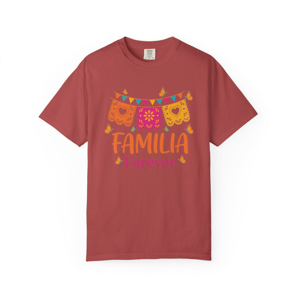 Familia Forever T-Shirt Mexican Family P - Crimson
