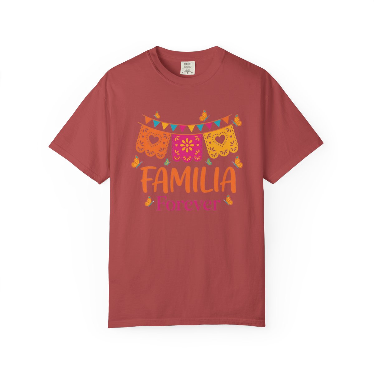 Familia Forever T-Shirt Mexican Family P - Crimson