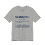 Fluent in Spanglish Dictionary Shirt - F - Athletic Heather