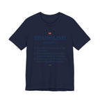 Fluent in Spanglish Dictionary Shirt - F - Navy