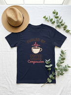 Nurse Coffee Shirt - Fueled by Coffee Chaos Compassion - RN Gift Tee