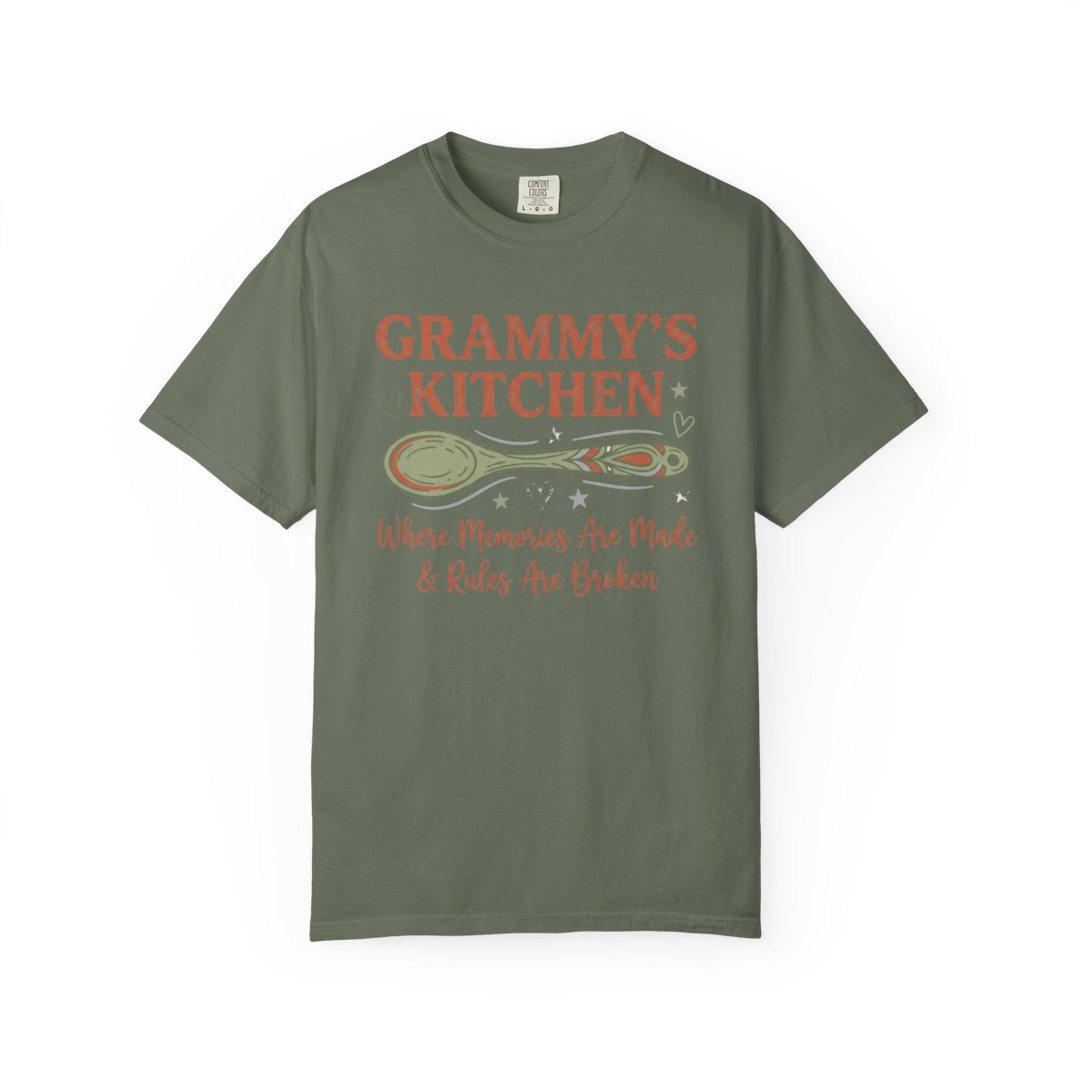 Grammy's Kitchen Shirt Where Memories Ar - Moss