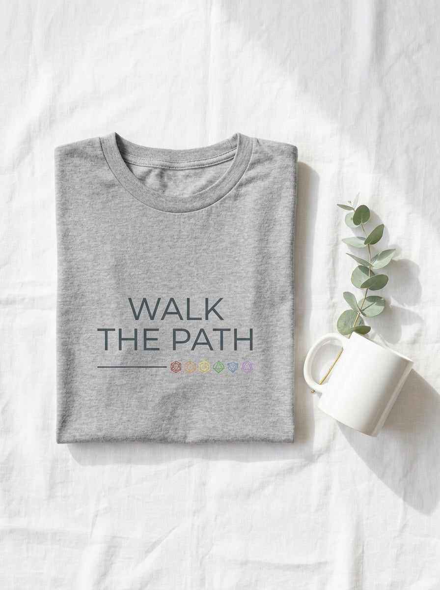 Walk The Path Chakra Shirt - Spiritual Journey Yoga Practitioner Tee