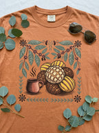 Mexican American Heritage Shirt - Café y Pan Dulce Folk Art Tee