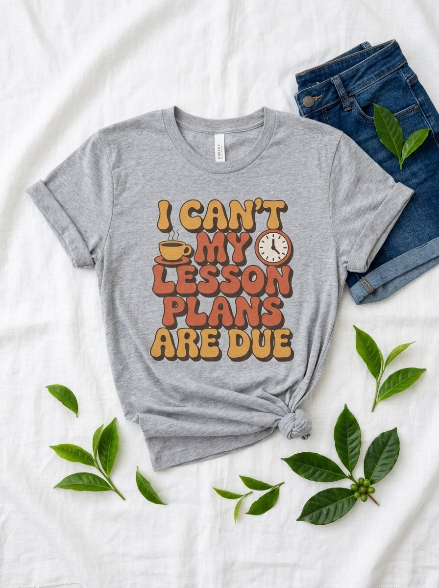 Funny Teacher Shirt, Lesson Plans Are Due Tee, Teacher Humor Gift