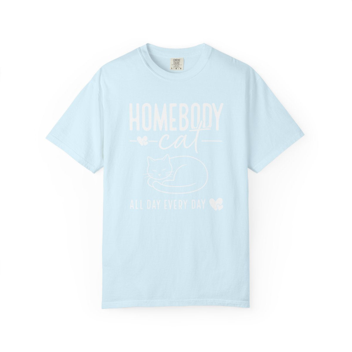 Homebody Cat All Day Every Day T-Shirt C - Chambray