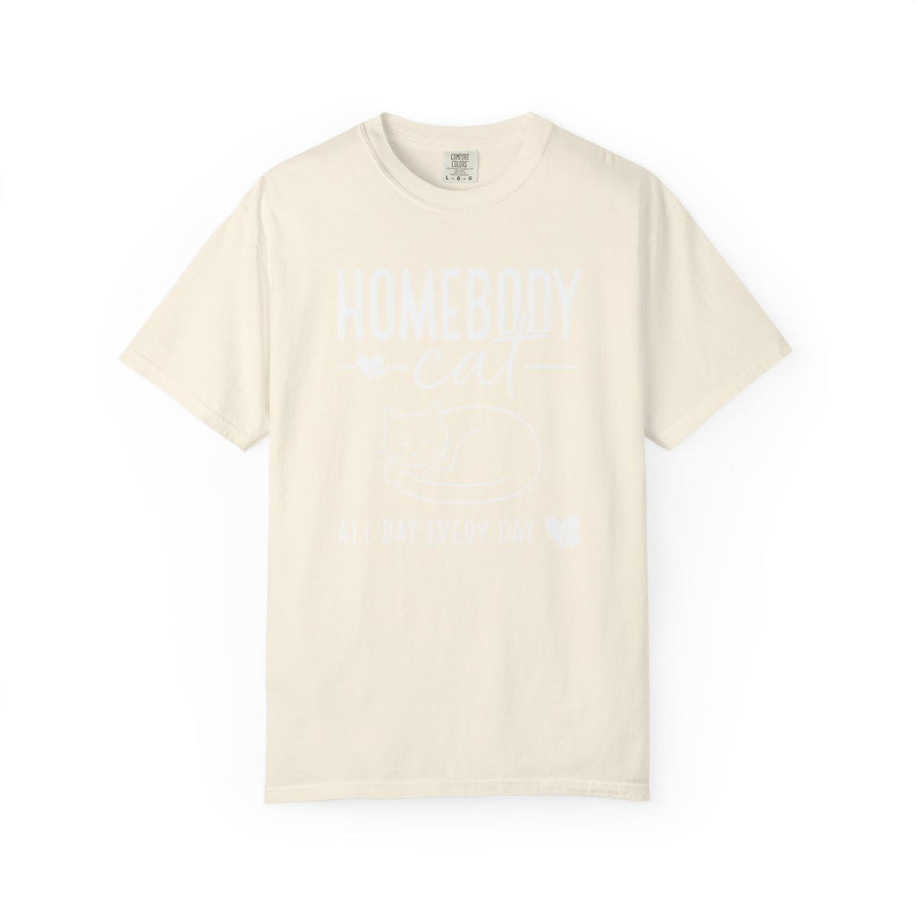 Homebody Cat All Day Every Day T-Shirt C - Ivory