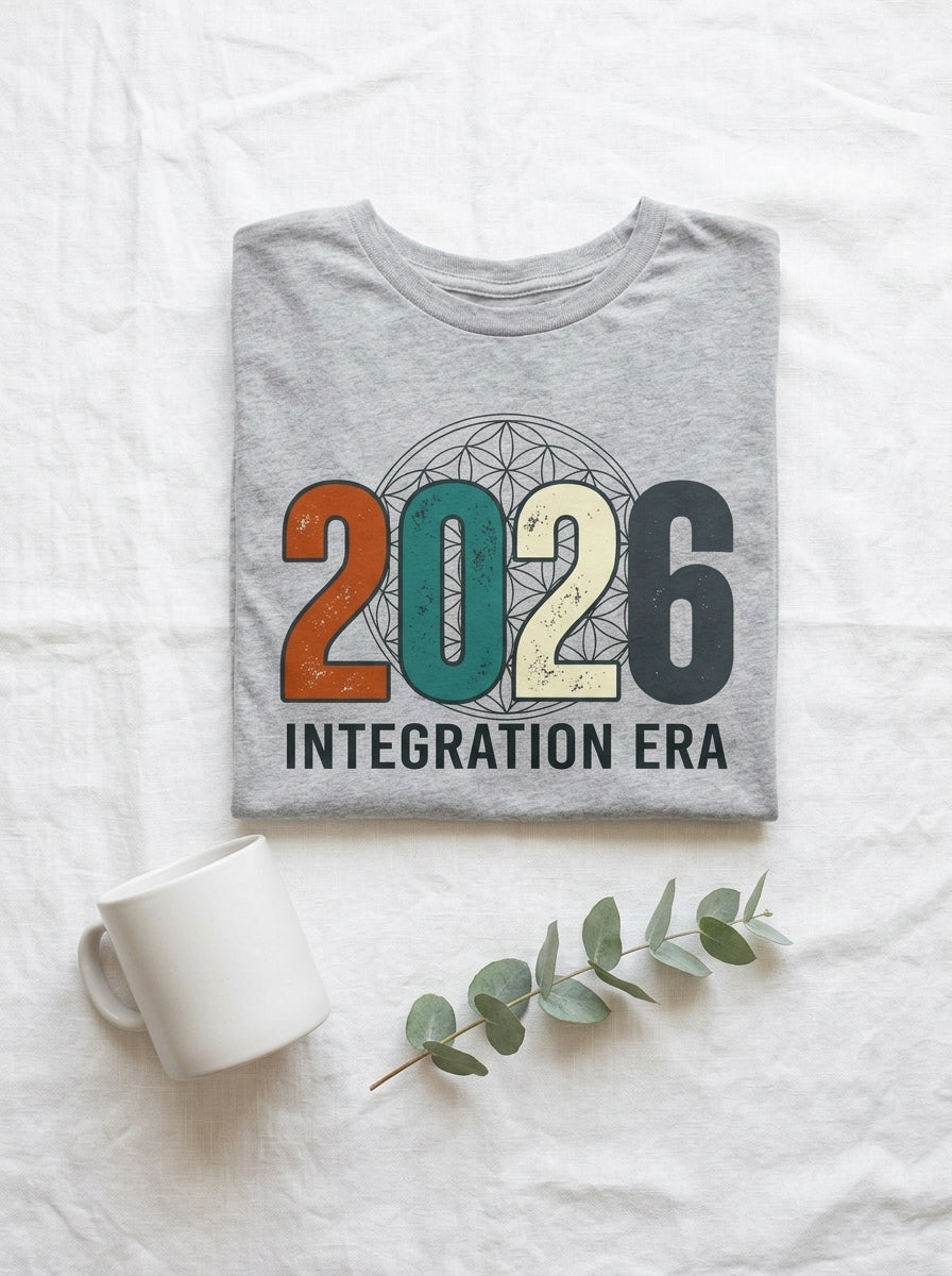 2026 Integration Era T-Shirt - Spiritual Awakening Sacred Geometry Tee