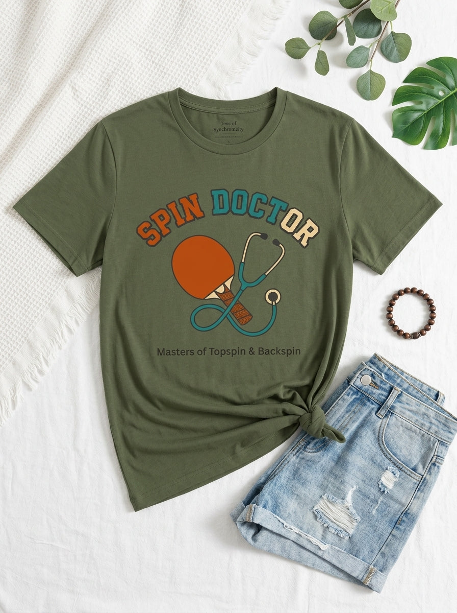 Spin Doctor Ping Pong Shirt - Vintage Table Tennis Player Tee
