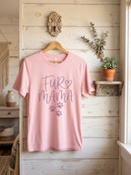 Fur Mama Shirt - Sweet Dog Mom Tee with Heart and Paw Print Design