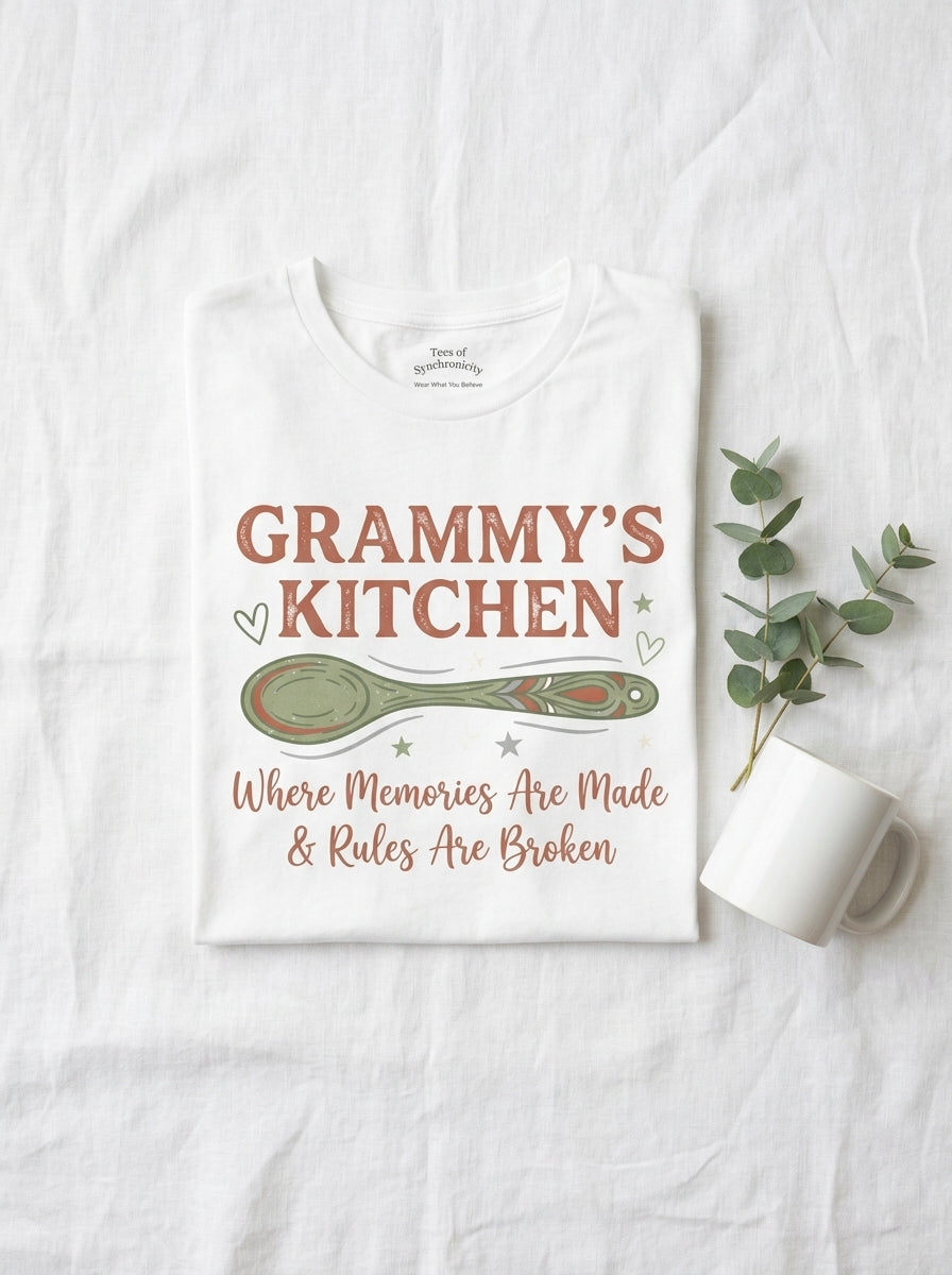 Grammy's Kitchen T-Shirt - Grandma Mother's Day Gift Rules Broken