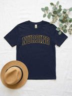 Nursing School Shirt - University Nursing Program Athletic Block Letter Tee