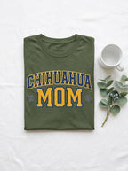 Chihuahua Mom Shirt - Varsity Style Dog Parent Gift Tee Est 2024