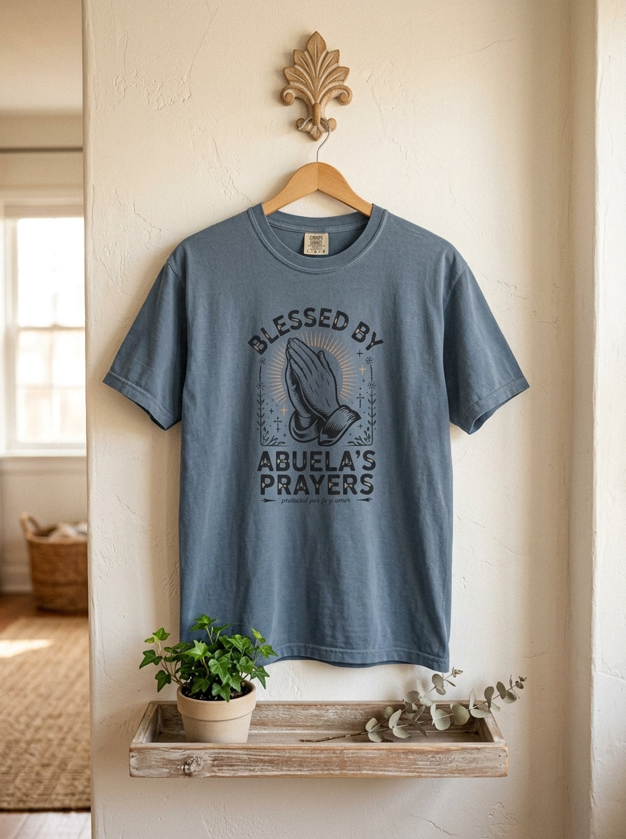 Abuela's Prayers Shirt - Mexican American Grandmother Heritage Gift Tee