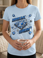 Women's Break and Run Billiards T-Shirt - Pool Player Domination Tee