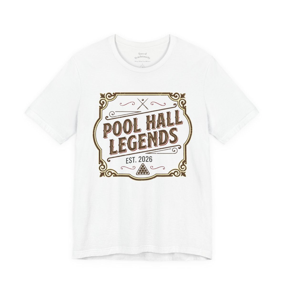 Pool Hall Legends Vintage Billiards T-Shirt - Classic Player Tee