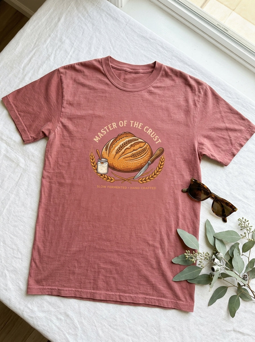 Master of the Crust Sourdough Baker T-Shirt Gift