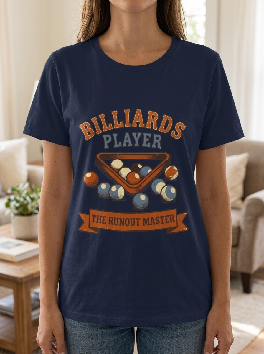 Billiards Player Since Shirt - Vintage Pool Hall Legacy Graphic Tee