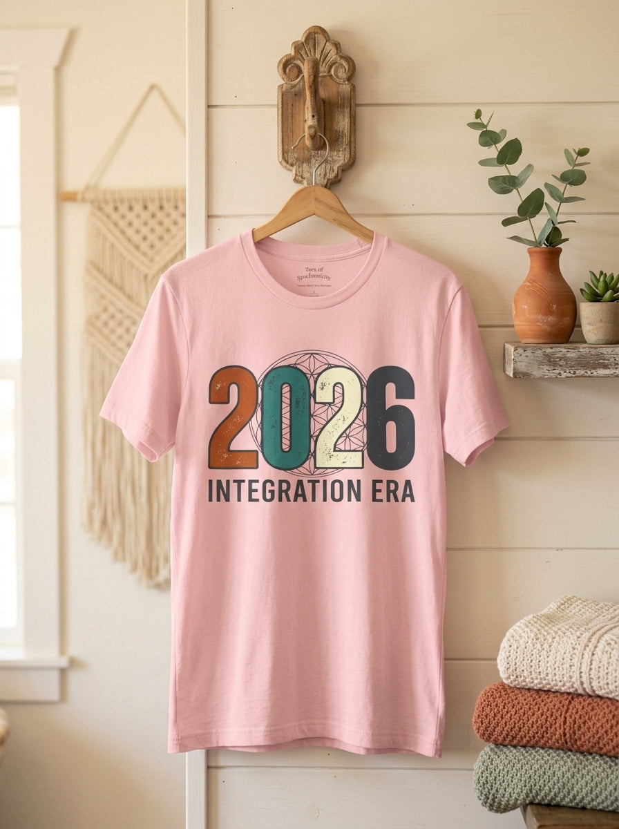 2026 Integration Era T-Shirt - Spiritual Awakening Sacred Geometry Tee