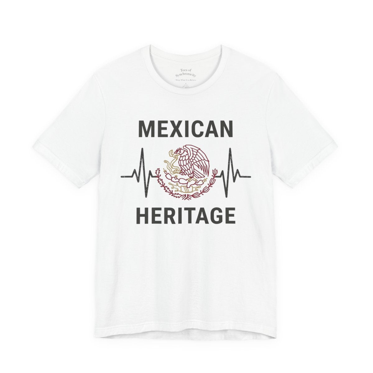 Mexican Heritage Heartbeat Shirt - Águil - White