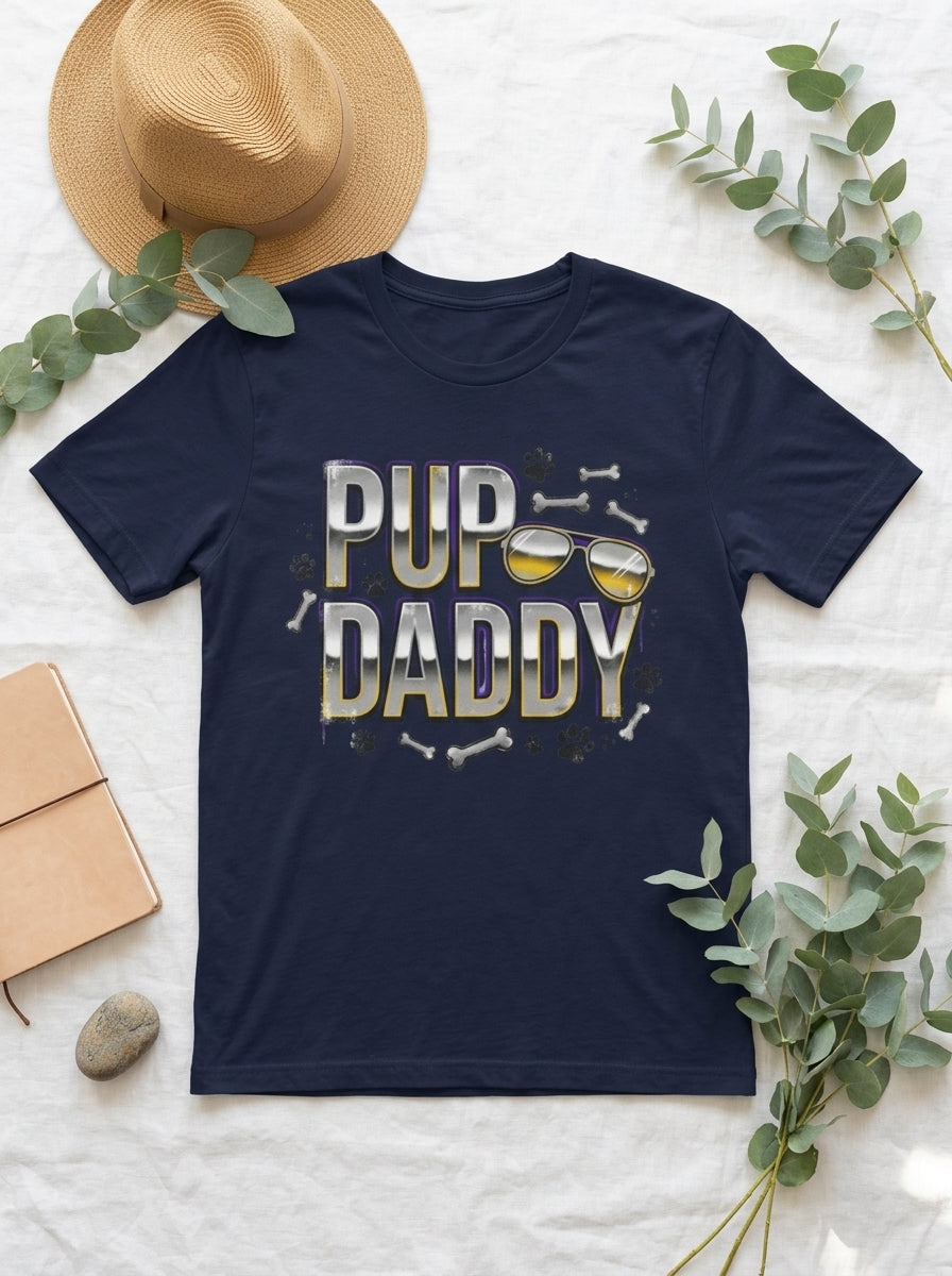 Pup Daddy Shirt | Funny Dog Rap Tee | 90s Hip Hop Pet Owner Gift