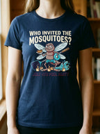 Women's Funny July 4th BBQ Pool Party Mosquito Shirt for Family Chaos