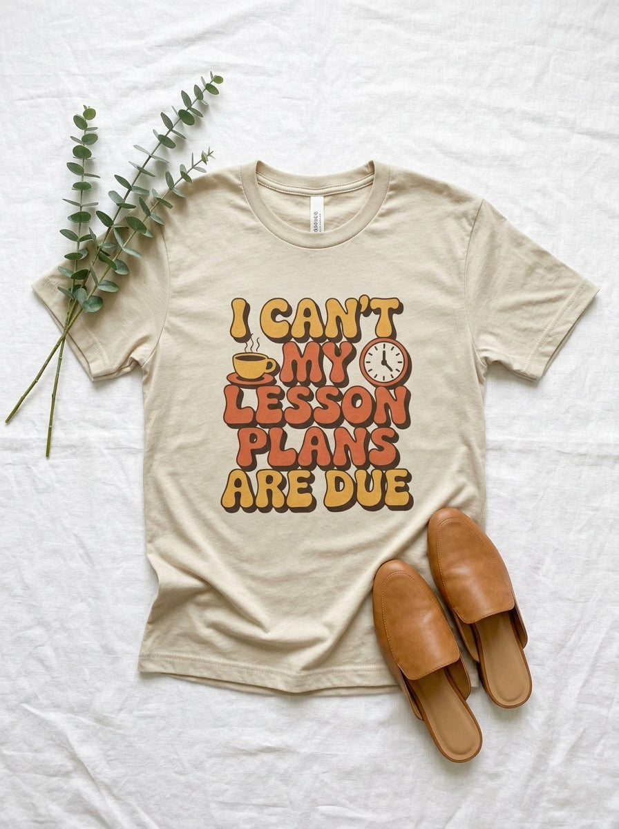 Funny Teacher Shirt, Lesson Plans Are Due Tee, Teacher Humor Gift