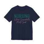 Nursing Science Meets Soul Shirt - Elega - Navy