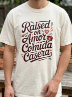 Raised on Amor Shirt - Mexican Family Tee - Heritage Love Design
