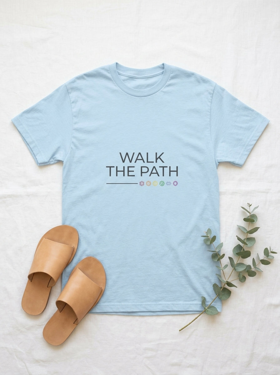 Walk The Path Chakra Shirt - Spiritual Journey Yoga Practitioner Tee